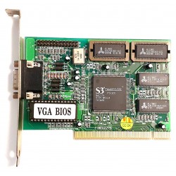 Scheda video VGA S3 Trio 64 V2/DX per slot PCI Scheda video VGA S3 Trio 64 V2/DX per slot PCI