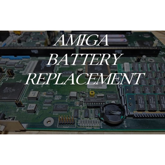 Replacement internal Battery on MainBoard for Commodore Amiga Computers