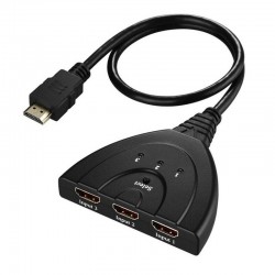 3-port HDMI switch with up to 4K resolution