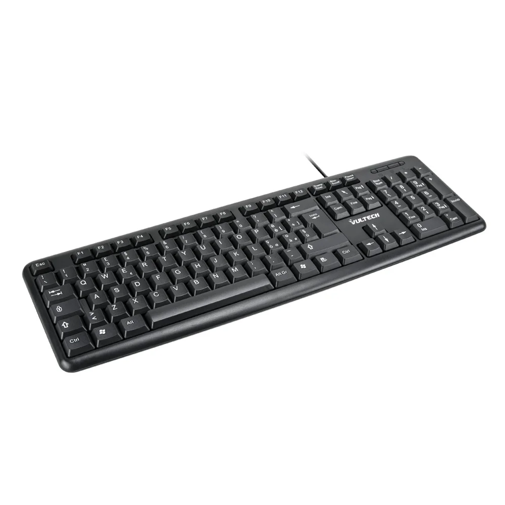 SIMPLETEK - Tastiera Cablata USB con Filo Da Scrivania con