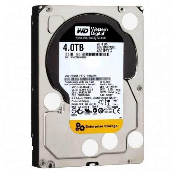 4 TB WesternDigital SATA internal hard disk WD4000FYYZ for parts recovery 4 TB WesternDigital SATA internal hard disk WD4000FYYZ for parts recovery