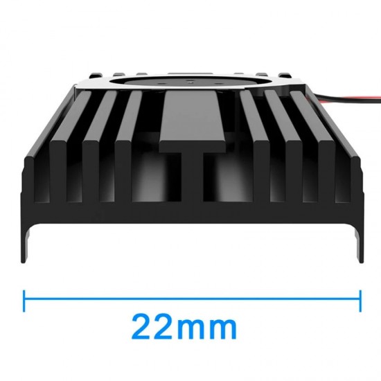 Active heat sink with integrated fan for M2 2280 NVME SSD disks