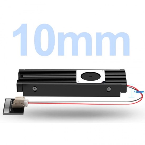 Active heat sink with integrated fan for M2 2280 NVME SSD disks