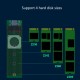 Active heat sink with integrated fan for M2 2280 NVME SSD disks