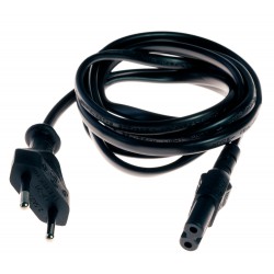 Power supply cable IEC 60320 C8 Euro 2 poles