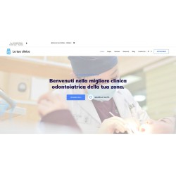 Website creation with advanced responsiveness and optimised graphic theme for dental clinics and medical practices