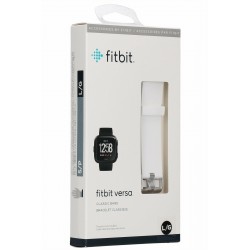 Cinturino bianco originale per SmartWatch FitBit Versa misura L/G