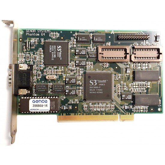 PCI Video Card Genoa Systems Phantom 64 with chip S3 Vision 868
