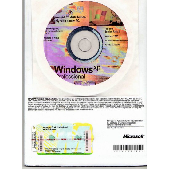Sistema operativo Windows XP Professional 32bit originale