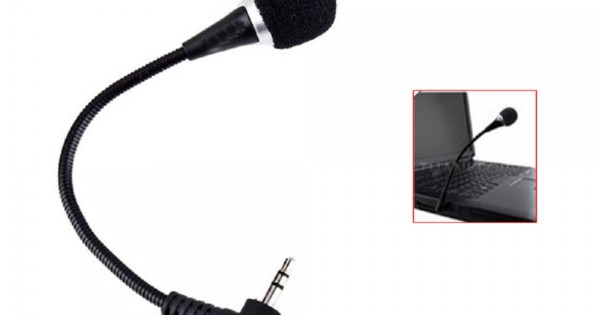 Microfono per PC, Connettore jack 3,5 mm con Supporto da Tavolo LinQ -
