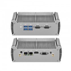 Mini PC industriale Fanless con CPU Intel WIFI 2 x LAN Gigabit Mini PC industriale Fanless con CPU Intel WIFI 2 x LAN Gigabit