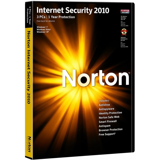Symantec Norton Internet Security 2010 3 PC 1 year Italian version