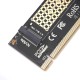Adattatore Full Speed per dischi M.2 NVMe SSD NGFF da PCIe 3.0 X16 X4 a M.2