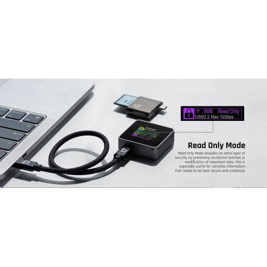 Smart Case per dischi SSD NVMe  2230 M.2 USB Type-C 3.2 Gen2 10 Gbps