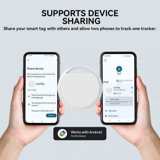 Certified Bluetooth GPS TAG Locator for Android and Google Phones Find My Device