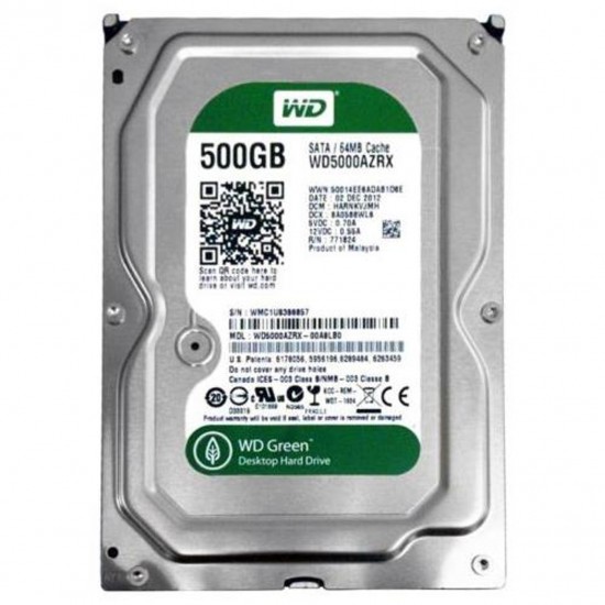 Internal Hard Disk Western Digital WD5000AZRX da 500GB SATA3 64 MB Cache